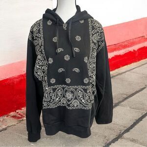 Profound Men's So Far So Good Regular-Fit Bandana-print Hoodie - Black - Size